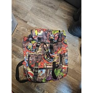Marvel Comics Avengers Vintage Print Backpack Rucksack Spider-Man Hulk Thor